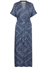 Kleider MOS MOSH Kleid Lisha Boarda Blau (828)