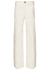 Jeans Goldgarn Goldgarn mit weitem Bein Beige (1130)