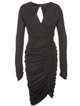 Kleider Jadicted Mini-Kleid mit Raffung Schwarz (900)