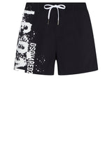 Bademode DSQUARED2 Badeshorts mit Icon-Print Schwarz (010)
