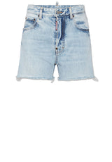 Hosen DSQUARED2 Jeans-Shorts in heller Waschung Blau (470)
