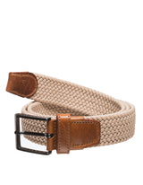 Gürtel Les Deux Flechtgürtel mit Leder-Applikationen Beige (801801)