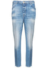 Jeans Goldgarn Jeans mit Bügelfalte Blau (1070)