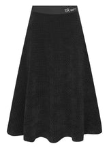 Röcke RAFFAELLO ROSSI Rock Ranja aus Chenille-Ware in Rautenoptik Schwarz (990)