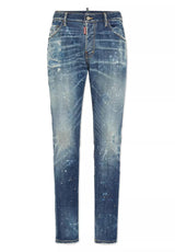 Jeans DSQUARED2 Jeans mit Farbspritzer-Details Blau (470)