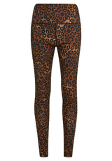 Hosen PENN&INK N.Y Leggings mit Leopard-Print Schwarz (1001)