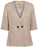 Blazer MOS MOSH Blazer mit ¾-Ärmeln Beige (123)