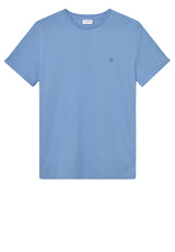 Jersey Les Deux T-Shirt Norregaard Contrast Blau (203)