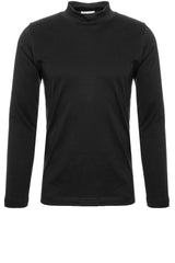 Jersey Stefan Brandt Langarmshirt mit Turtle Neck Schwarz (00.999)