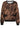 Sweat LIU.JO Sweatshirt mit Animal-Print und Strassapplikation Braun (M9701)