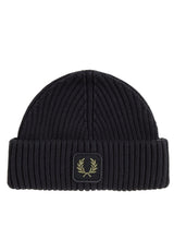 Mützen & Caps FRED PERRY Mütze aus gekämmter Baumwolle Schwarz (102) ONESIZE