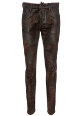 Jeans DSQUARED2 Jeans mit changierender-Beschichtung Braun (143)