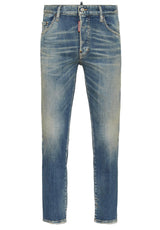 Jeans DSQUARED2 Jeans mit Whiskering-Effekt Blau (470)