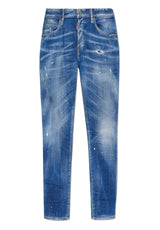 Jeans DSQUARED2 Jeans mit Farbspritzer-Details Blau (470)