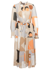 Kleider HERZENSANGELEGENHEIT Maxikleid mit mehrfarbigen Print Mehrfarbig (254016)