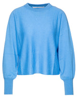 Pullover & Strickjacken HERZENSANGELEGENHEIT Pullover mit Rundhalsausschnitt Blau (835)