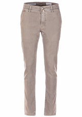Produktbild 1 von JACOB COHËN Chino mit seitlichen Eingrifftaschen in Beige.