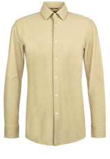 Hemden HUGO BOSS BLACK Hemd Hank aus Perfomance-Stretch Beige (254)