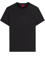 Produktbild 1 von HUGO T-Shirts Damacia mit strassbesetztem Logo in Schwarz.