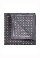 Produktbild 1 von HUGO BOSS BLACK  Einstecktuch aus Seide mit bedrucktem Muster in Schwarz.