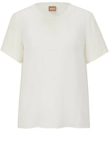 Blusen & Tuniken HUGO BOSS BLACK Bluse lyeana Off-White (118)
