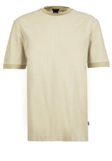 Jersey HUGO BOSS BLACK T-Shirt Taut aus Baumwolle Beige (254)