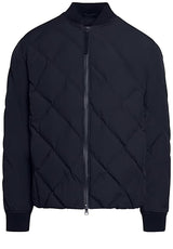 Jacken & Mäntel ALPHA TAURI Bomberjacke mit Rautenmuster Blau (F803)