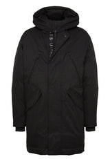 Jacken & Mäntel DSQUARED2 Funktions-Parka mit Logo-Details Schwarz (900)