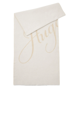 Produktbild 1 von HUGO Schal Byanca mit Jacquard-Logo  in Weiß.