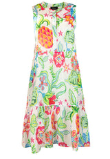 Kleider GRACE Kleid mit floralem Muster Weiß (100)