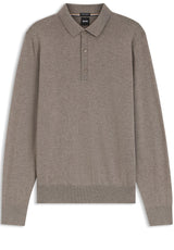 Produktbild 1 von HUGO BOSS BLACK Pullover Lancione mit Polokragen  in Braun.