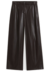 Produktbild 1 von HUGO BOSS BLACK Hose Tiana aus Kunstleder in Braun.