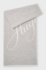 Schals & Tücher HUGO Schal aus Woll-Mix mit Jacquard-Logo Byanca Grau (097) ONESIZE