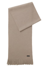 Schals & Tücher HUGO BOSS BLACK Schal Albas mit Fransen Beige (248) ONESIZE