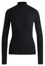 Jersey HUGO Langarmshirt Driza Schwarz (001)