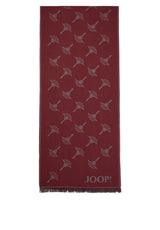 Produktbild 1 von JOOP Schal Feris mit Allover-Cornflower-Muste in Rot.