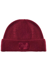 Mützen & Caps HUGO Mütze Sential mit tonalen Label-Patch Rot (643) ONESIZE