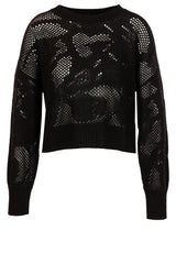 Pullover & Strickjacken HERZENSANGELEGENHEIT Pullover mit Strickmuster Schwarz (999)