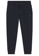 Hosen HUGO BOSS BLACK Jogginghose Locsin mit metallischen Double-B-Monogramm Blau (404)