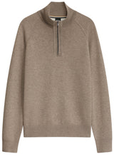 Produktbild 1 von HUGO BOSS BLACK Pullover Fabio mit Troyer-Kragen in Braun.