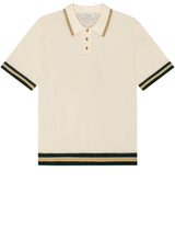 Pullover & Strickjacken Les Deux Strick-Poloshirt Lace Knitted Cremefarben (211)