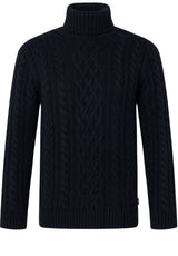 Produktbild 1 von JOOP Pullover Lerresto mit Zopfmuster in Blau.