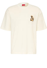 Produktbild 1 von HUGO T-Shirt Detzi mit großem Backprint in Weiß.
