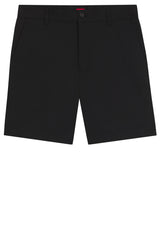 Hosen HUGO Shorts Genar aus Stretch-Baumwolle Schwarz (001)