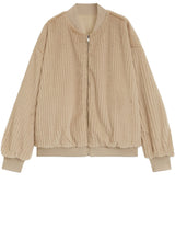 Produktbild 1 von HUGO BOSS BLACK Wendejacke Petisa aus Kunstfell in Beige.