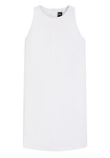 Kleider HUGO BOSS BLACK Kleid Dinderal aus Leinenmischung Weiß (100)