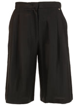 Hosen LIU.JO Bermudashorts aus Leinengemisch Schwarz (22222)