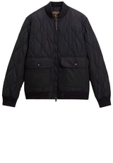 Jacken & Mäntel WOOLRICH Wattierte Bomberjacke aus gestepptem glänzendem Nylon Schwarz (100)