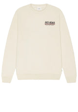 Produktbild 1 von Les Deux Sweatshirt mit großflächigem Print auf der Rückseite in Cremefarben.