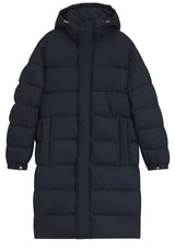 Produktbild 1 von HUGO BOSS BLACK Steppmantel Carpa mit verstellbarer Kapuze in Blau.